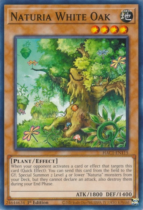 Naturia White Oak (1115) (HAC1) - YuGiOh Single