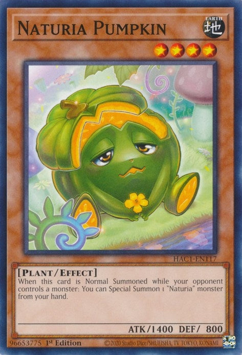 Naturia Pumpkin (1117) (HAC1) - YuGiOh Single