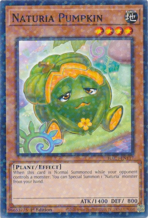 Naturia Pumpkin (Duel Terminal) (1117) (HAC1) - YuGiOh Single