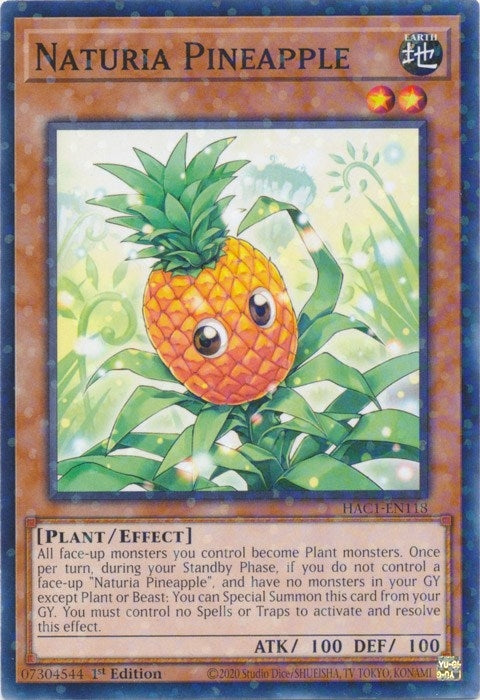 Naturia Pineapple (Duel Terminal) (1118) (HAC1) - YuGiOh Single