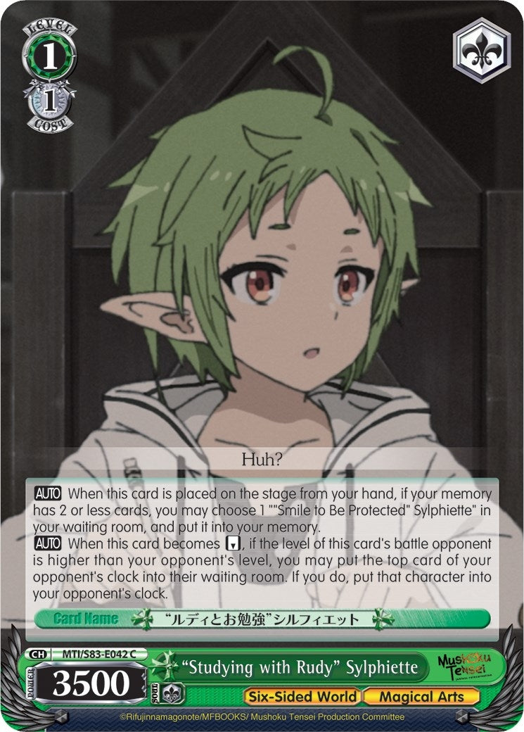 ’Studying with Rudy’ Sylphiette (83042) [MTI/S83] - Weiss Schwarz Single