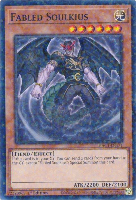 Fabled Soulkius (Duel Terminal) (1131) (HAC1) - YuGiOh Single