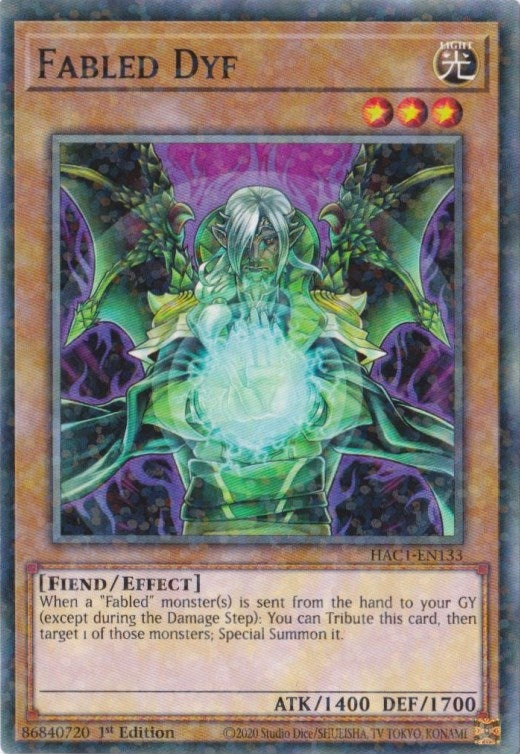 Fabled Dyf (Duel Terminal) (1133) (HAC1) - YuGiOh Single