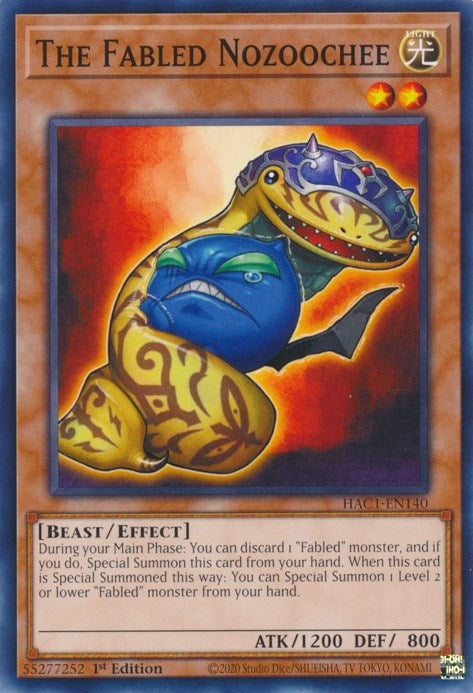 The Fabled Nozoochee (1140) (HAC1) - YuGiOh Single