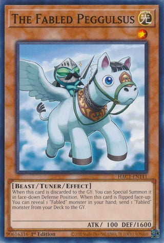 The Fabled Peggulsus (1141) (HAC1) - YuGiOh Single