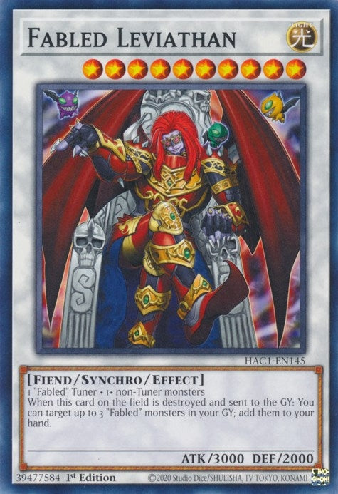 Fabled Leviathan (1145) (HAC1) - YuGiOh Single