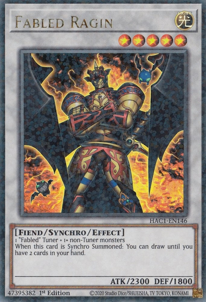 Fabled Ragin (Duel Terminal) (1146) (HAC1) - YuGiOh Single