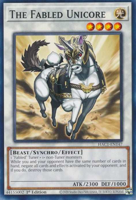 The Fabled Unicore (1147) (HAC1) - YuGiOh Single