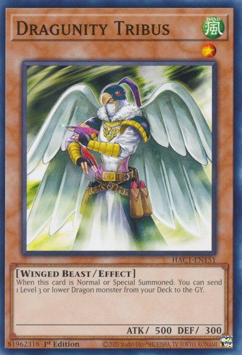Dragunity Tribus (1151) (HAC1) - YuGiOh Single