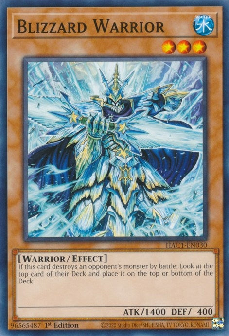 Blizzard Warrior (1030) (HAC1) - YuGiOh Single