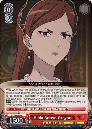Hilda Boreas Greyrat (83068) [MTI/S83] - Weiss Schwarz Single