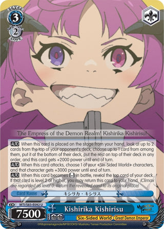 Kishirika Kishirisu (83092) [MTI/S83] - Weiss Schwarz Single