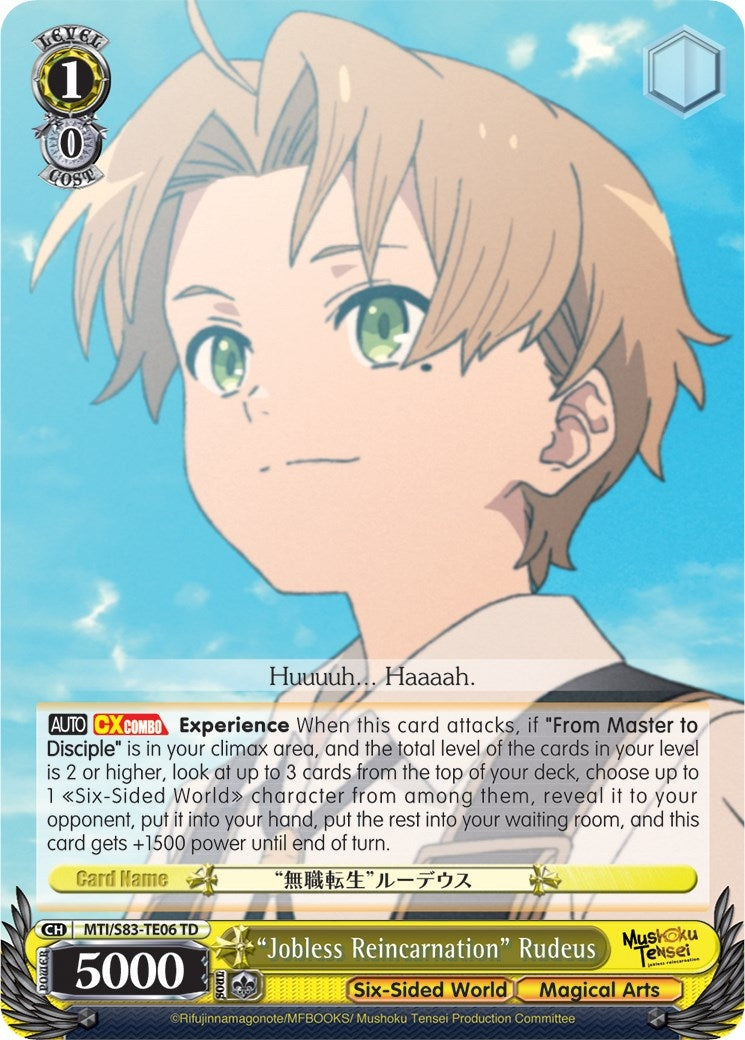 ’Jobless Reincarnation’ Rudeus (8306) [MTI/S83] - Weiss Schwarz Single