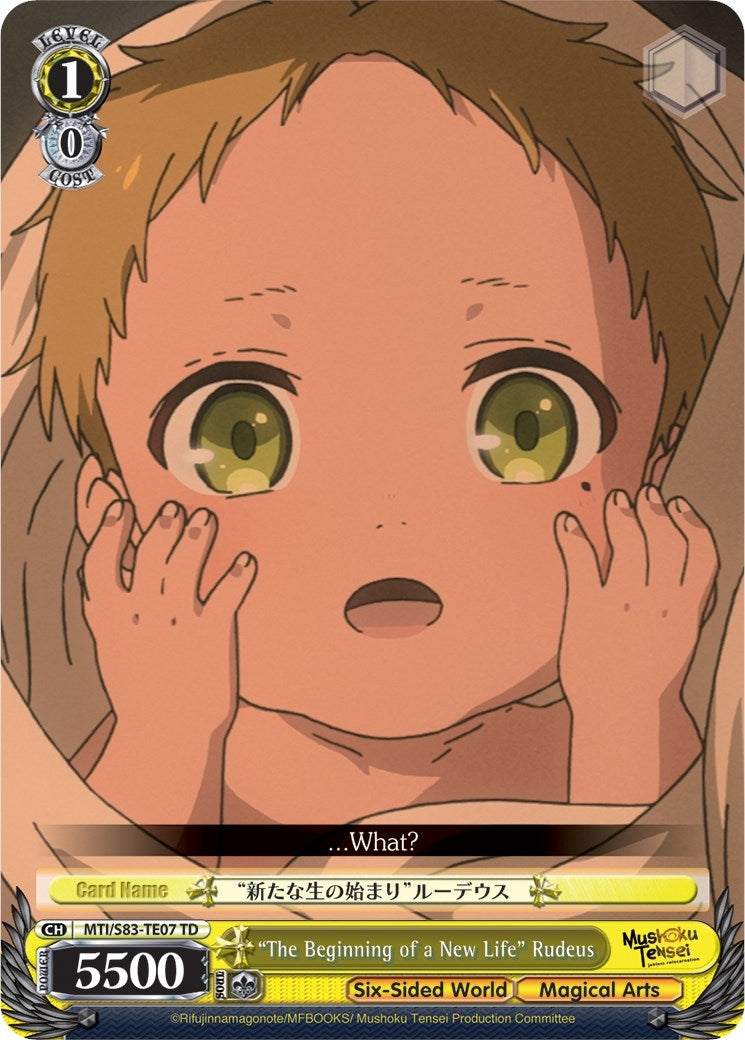 ’The Beginning of a New Life’ Rudeus (8307) [MTI/S83] - Weiss Schwarz Single