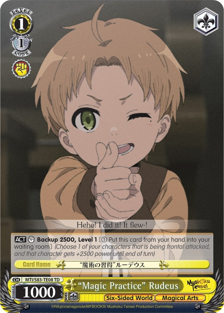 ’Magic Practice’ Rudeus (8308) [MTI/S83] - Weiss Schwarz Single