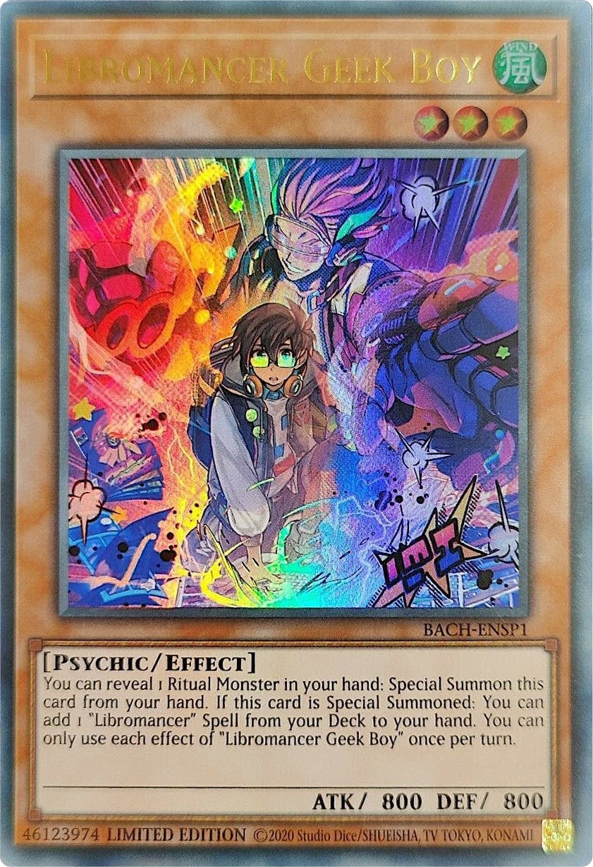 Libromancer Geek Boy (Premier Edition) (1) (BACH) - YuGiOh Single