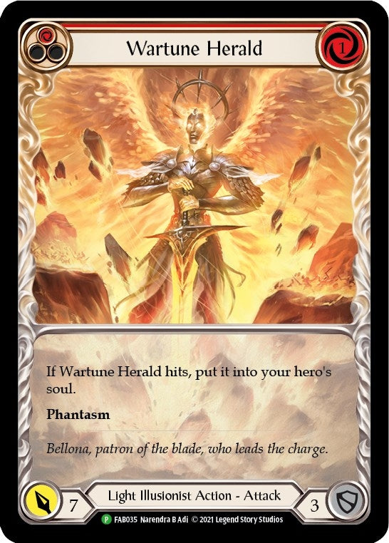 Wartune Herald (Red) (Extended Art) (35) [PR] - Flesh and Blood TCG Single