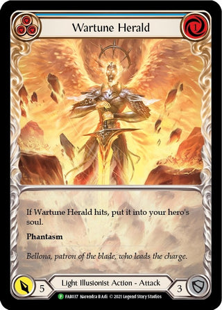 Image for Wartune Herald (Blue) (Extended Art) - FAB037 (FAB037) - Flesh and Blood TCG