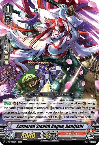 Cornered Stealth Rogue Benijishi (213) [VPR] - Cardfight Vanguard Single