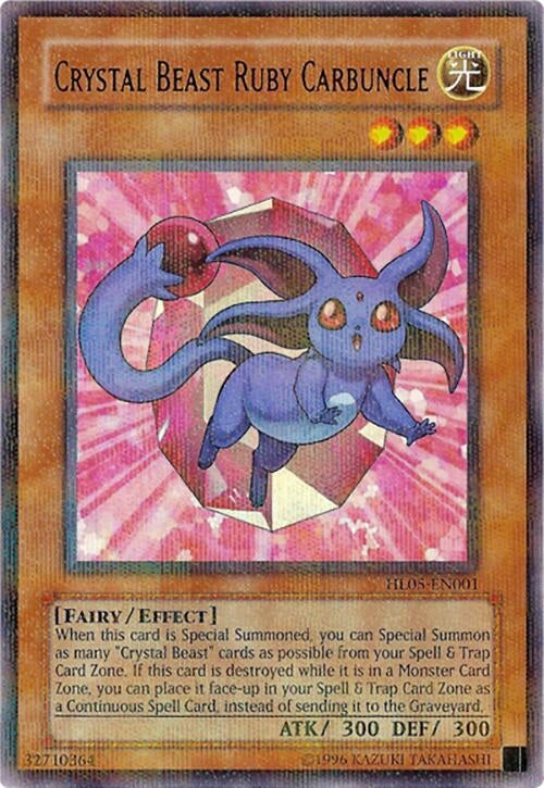 Crystal Beast Ruby Carbuncle (5001) (HL05) - YuGiOh Single