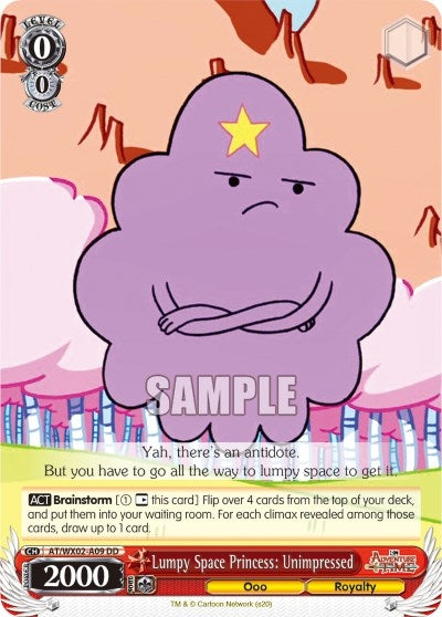 Lumpy Space Princess: Unimpressed (209) [AT/WX02] - Weiss Schwarz Single