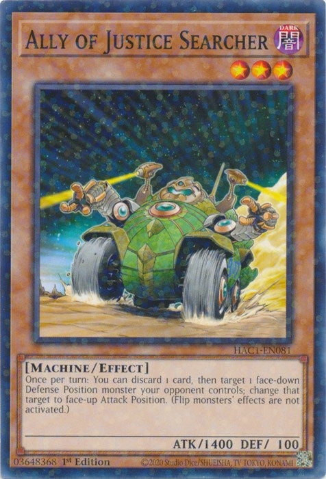 Ally of Justice Searcher (Duel Terminal) (1081) (HAC1) - YuGiOh Single