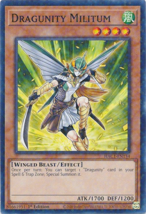 Dragunity Militum (Duel Terminal) (1154) (HAC1) - YuGiOh Single