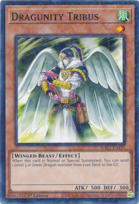 Dragunity Tribus (Duel Terminal) (1151) (HAC1) - YuGiOh Single
