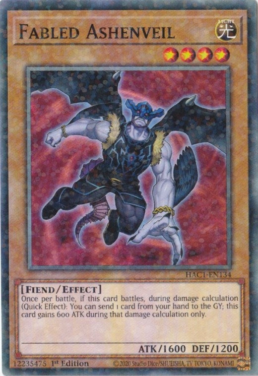 Fabled Ashenveil (Duel Terminal) (1134) (HAC1) - YuGiOh Single