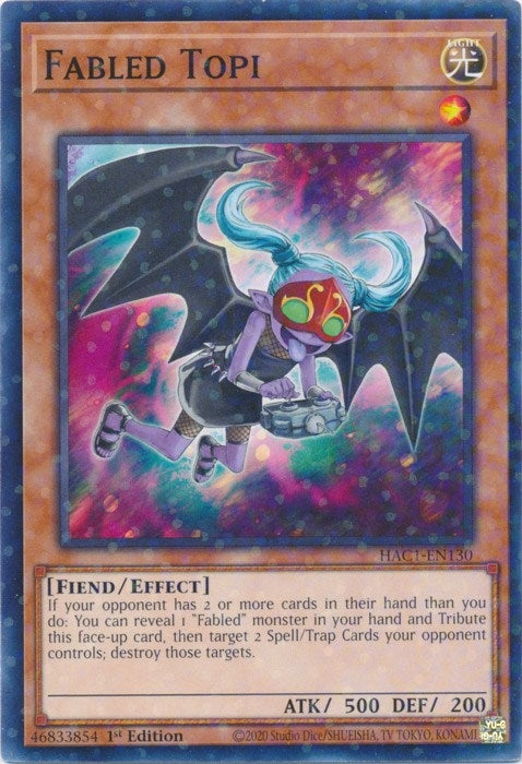 Fabled Topi (Duel Terminal) (1130) (HAC1) - YuGiOh Single