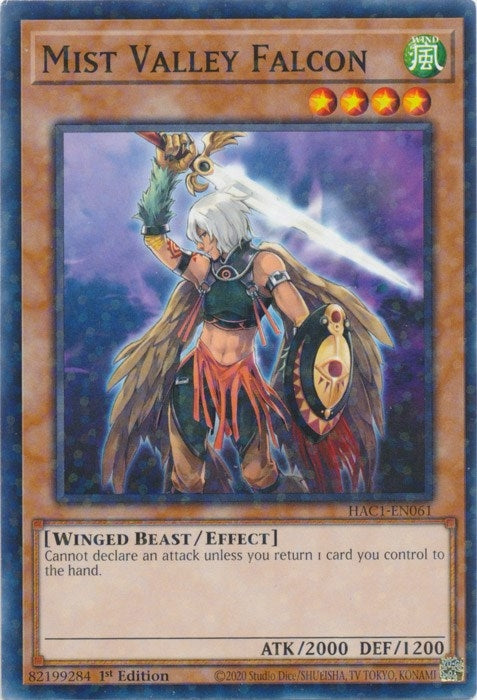 Mist Valley Falcon (Duel Terminal) (1061) (HAC1) - YuGiOh Single