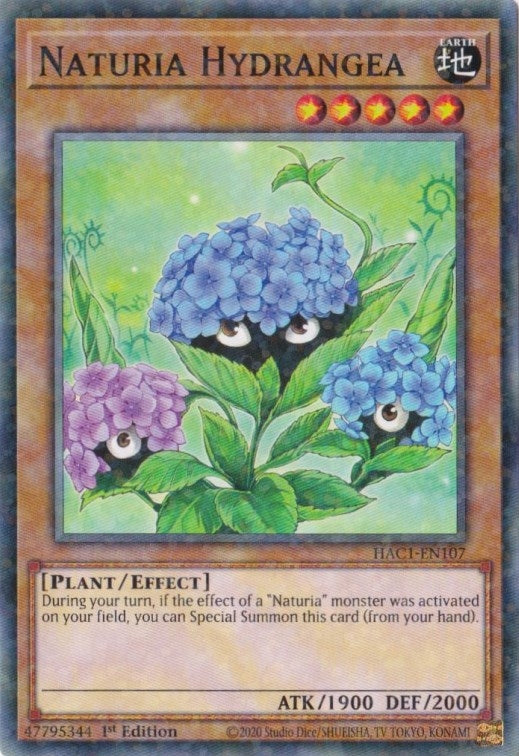 Naturia Hydrangea (Duel Terminal) (1107) (HAC1) - YuGiOh Single