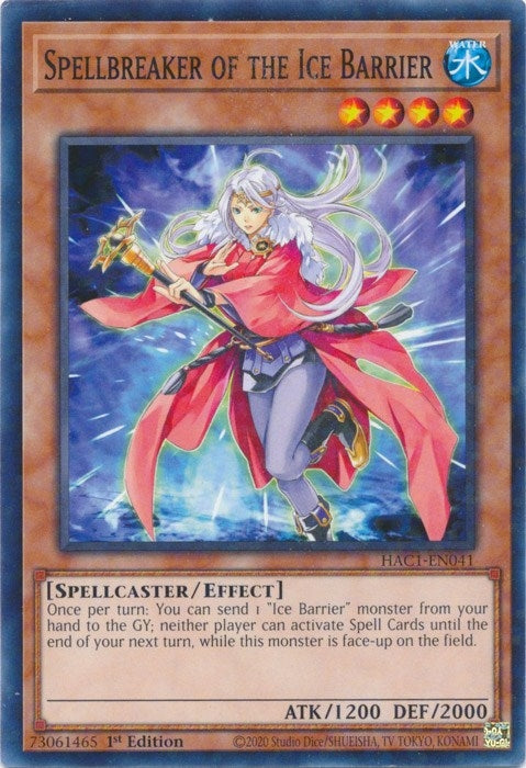 Spellbreaker of the Ice Barrier (Duel Terminal) (1041) (HAC1) - YuGiOh Single
