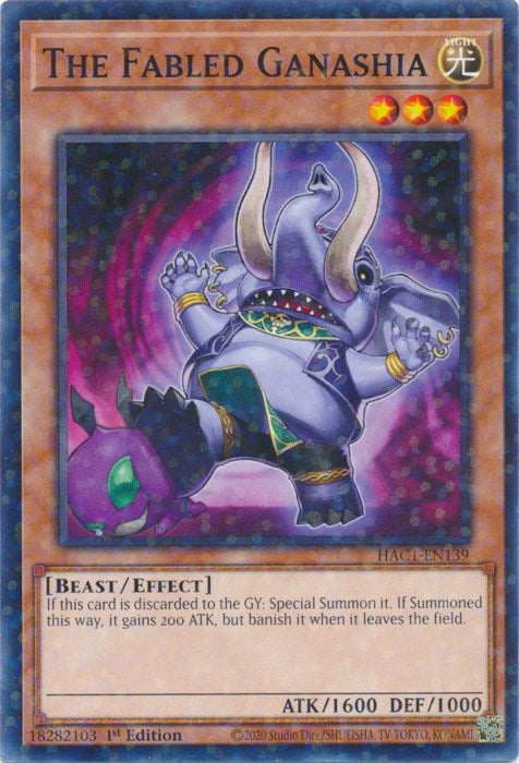The Fabled Ganashia (Duel Terminal) (1139) (HAC1) - YuGiOh Single