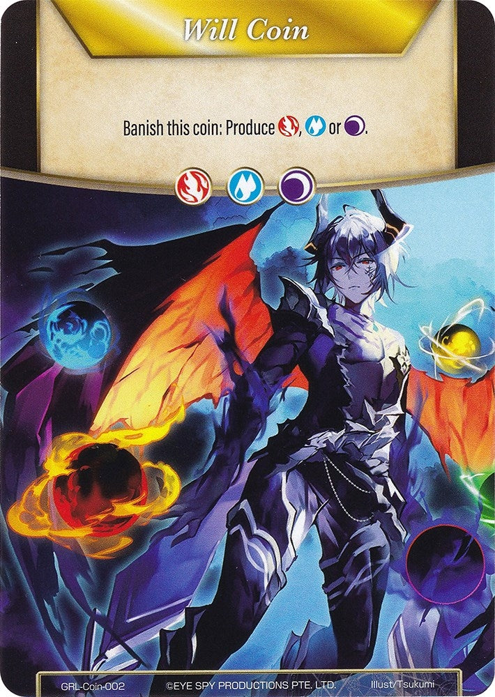 Will Coin - Coin-002 - Dante Seven Deadly Sins (0) [GGR] - Force of Will Single