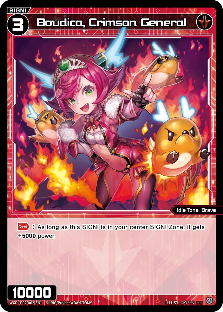 Boudica Crimson General (2062) [WXDi-P02] - WIXOSS Single