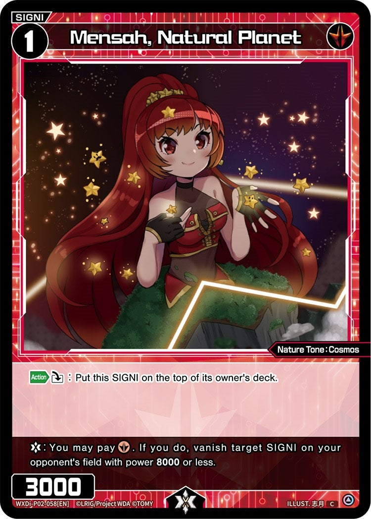 Mensah Natural Planet (2058) [WXDi-P02] - WIXOSS Single