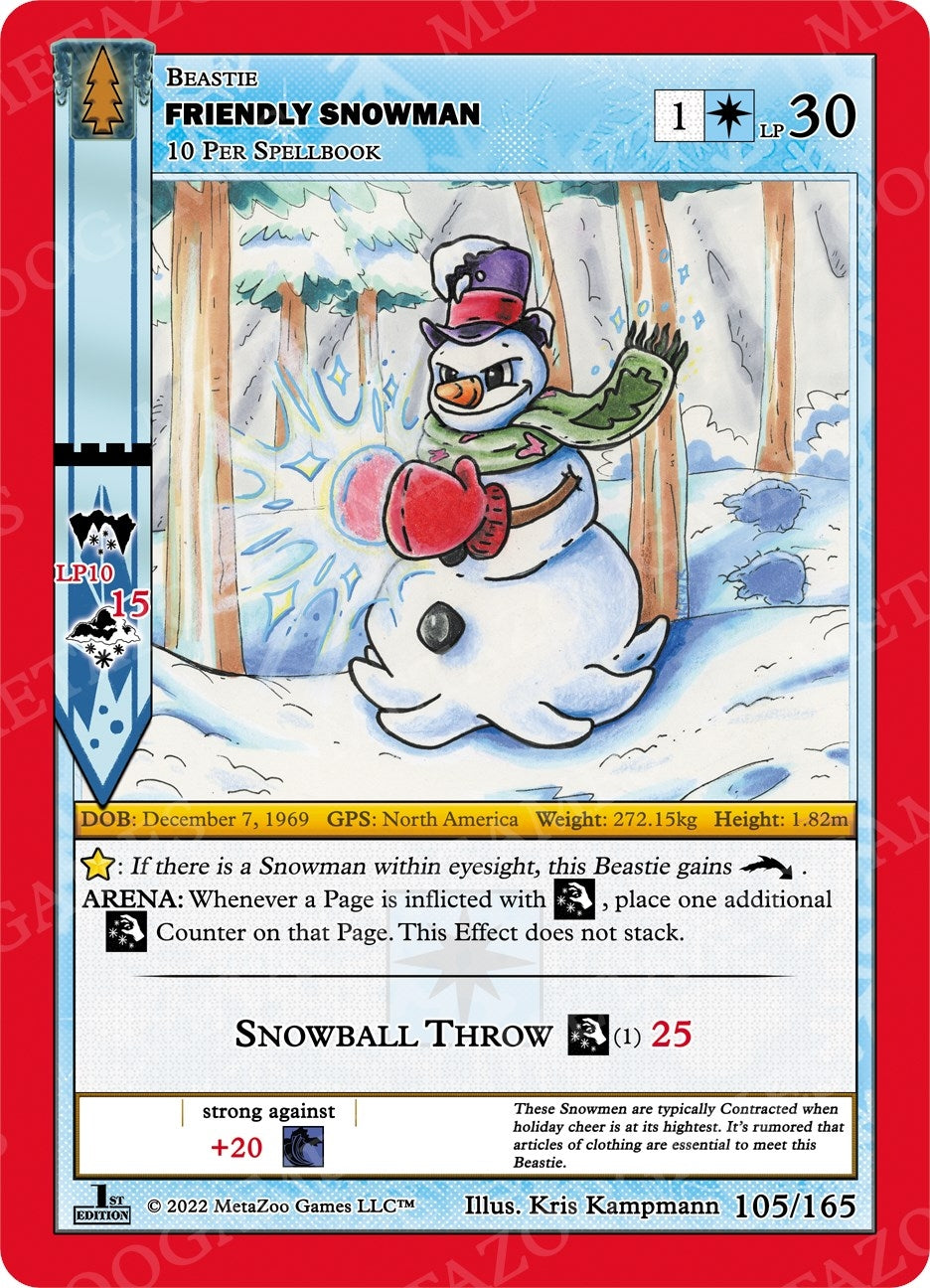 Friendly Snowman (105) (WILFE) - MetaZoo Single