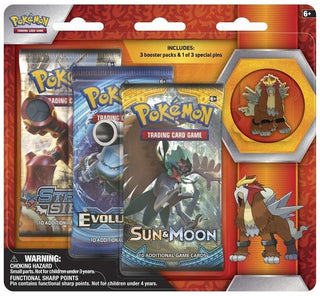 Image for Legendary Beasts Collector Pin 3 Pack Blister [Entei] - Pokemon