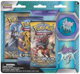 Image for Legendary Beasts Collector Pin 3 Pack Blister [Suicune] - Pokemon
