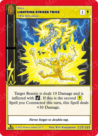 Lightning Strikes Twice (115) (WILFE) - MetaZoo Single