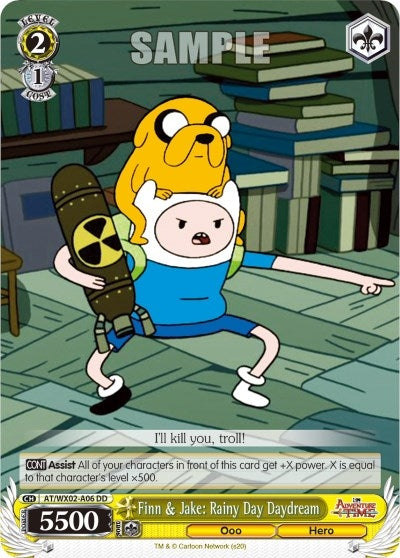 Finn & Jake: Rainy Day Daydream (206) [AT/WX02] - Weiss Schwarz Single