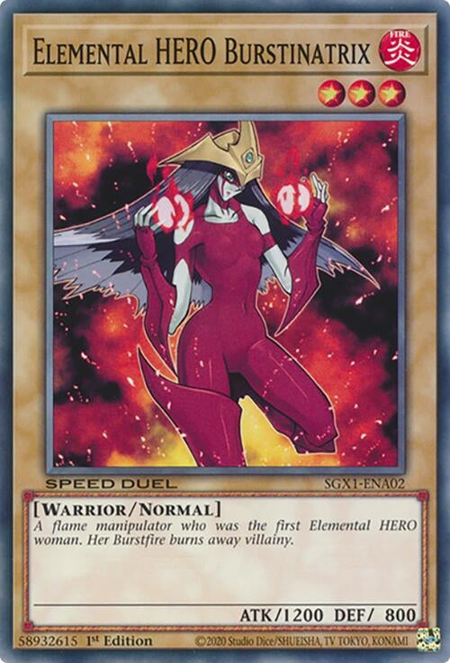 Elemental HERO Burstinatrix (102) - YuGiOh Single