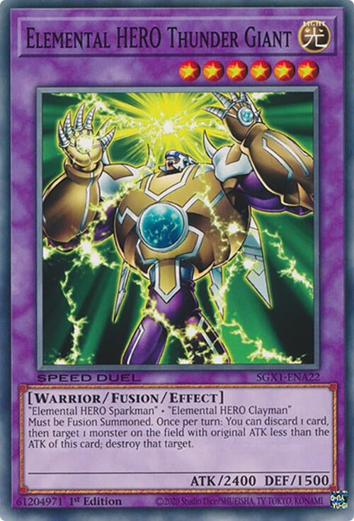 Elemental HERO Thunder Giant (122) - YuGiOh Single