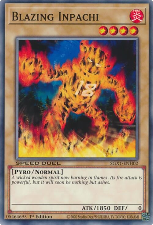 Blazing Inpachi (102) - YuGiOh Single