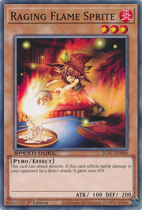 Raging Flame Sprite (106) - YuGiOh Single
