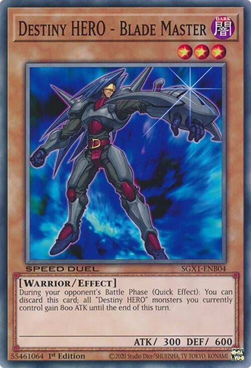 Destiny HERO - Blade Master (104) - YuGiOh Single