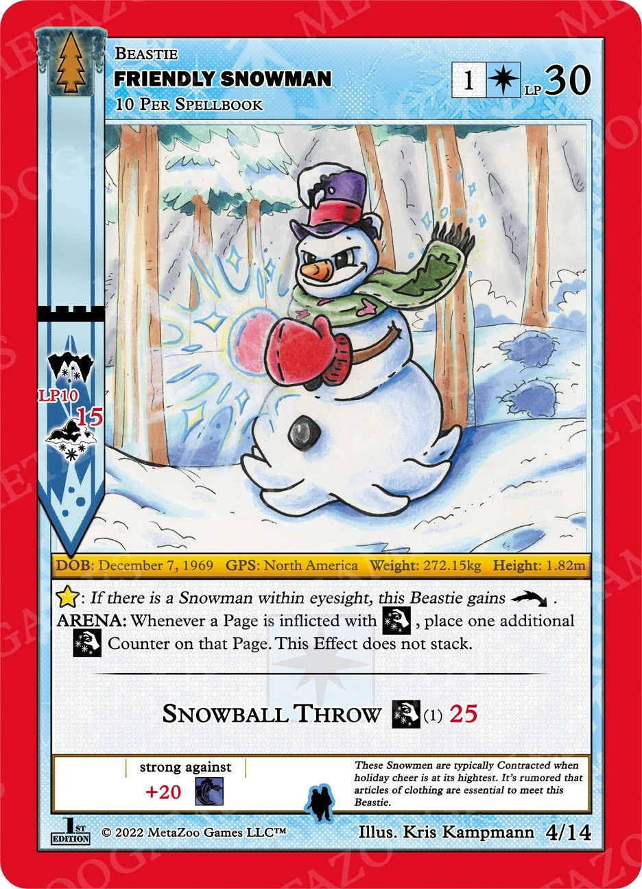 Friendly Snowman (4) (WILFE-TD) - MetaZoo Single
