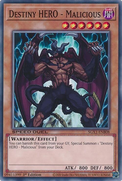 Destiny HERO - Malicious (108) - YuGiOh Single