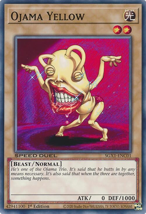 Ojama Yellow (101) - YuGiOh Single